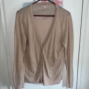Merona Women's Large Tan Cardigan Sweater